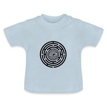 Maze Tekno 23 - Baby Bio-T-Shirt mit Rundhals - Hellblau - Vorne