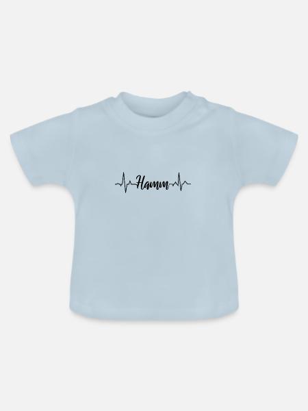 EKG Hamm - Baby Bio-T-Shirt mit Rundhals - Hellblau