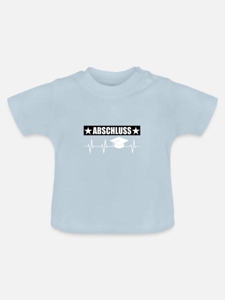 Abschluss - Baby Bio-T-Shirt mit Rundhals - Hellblau
