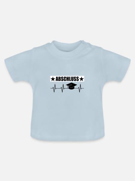 Abschluss - Baby Bio-T-Shirt mit Rundhals - Hellblau