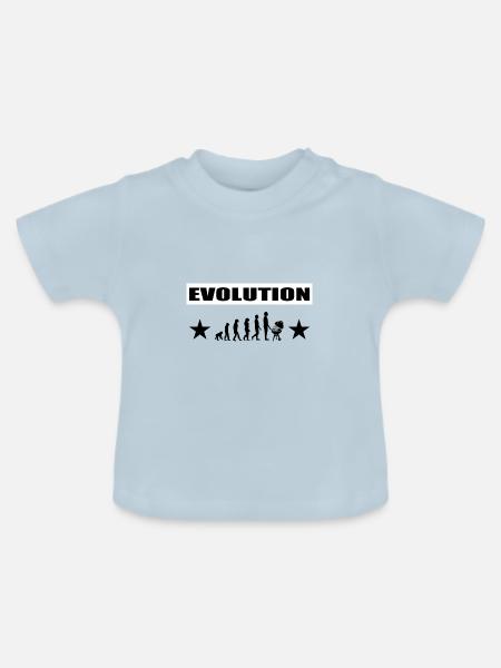 BBQ - Baby Bio-T-Shirt mit Rundhals - Hellblau