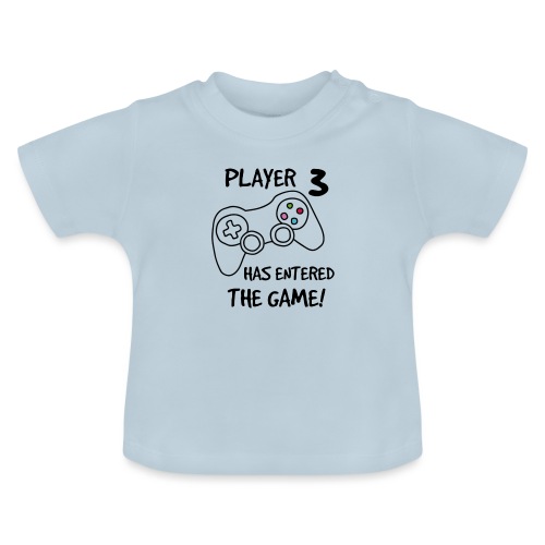 Player 3 has entered The Game - Økologisk T-shirt til baby, rund hals