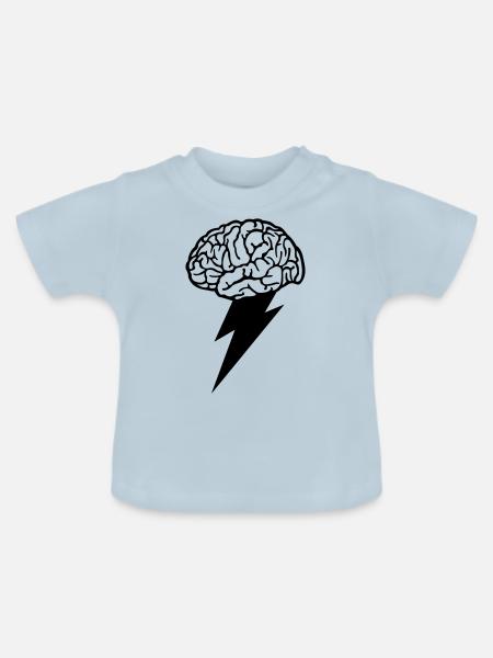 Brain Storm - Baby Bio-T-Shirt mit Rundhals - Hellblau
