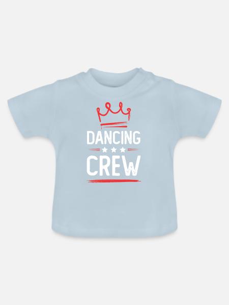 Dancing Crew - Baby Bio-T-Shirt mit Rundhals - Hellblau