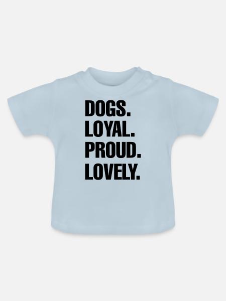 Hund Dog - Baby Bio-T-Shirt mit Rundhals - Hellblau