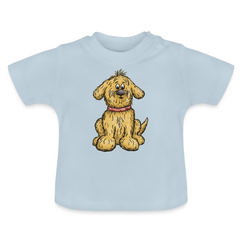 Hund Pauli 1 - Baby Bio-T-Shirt mit Rundhals