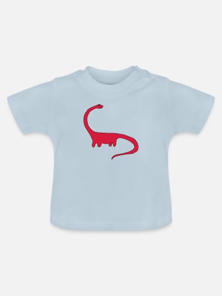 dinosaur - Baby Bio-T-Shirt mit Rundhals - Hellblau