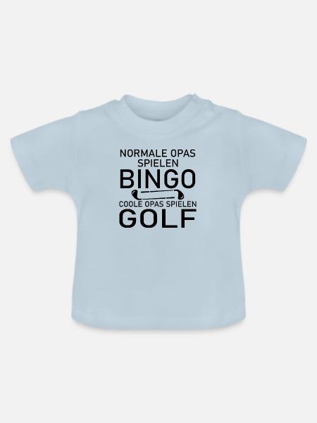 golf sport - Baby Bio-T-Shirt mit Rundhals - Hellblau