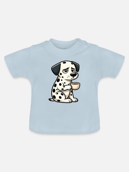 Dalmatiner Dalmatinerhalter Dalmatinerbesitzer Dal - Baby Bio-T-Shirt mit Rundhals - Hellblau