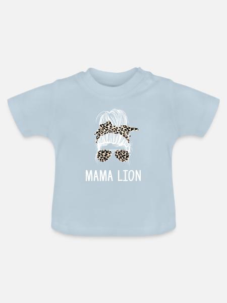 Sternzeichen Löwe - Baby Bio-T-Shirt mit Rundhals - Hellblau
