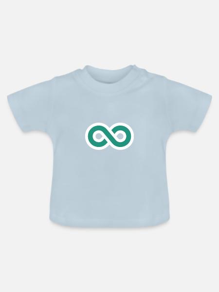 Unendlich Icon - Baby Bio-T-Shirt mit Rundhals - Hellblau