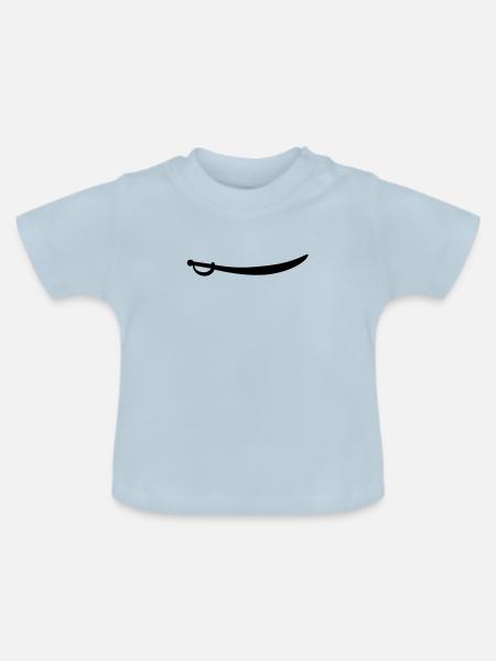 saebel - Baby Bio-T-Shirt mit Rundhals - Hellblau