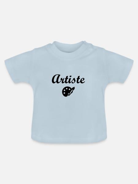 Künstler - Kunst - Baby Bio-T-Shirt mit Rundhals - Hellblau