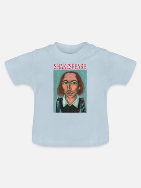 William Shakespeare - Baby Bio-T-Shirt mit Rundhals - Hellblau