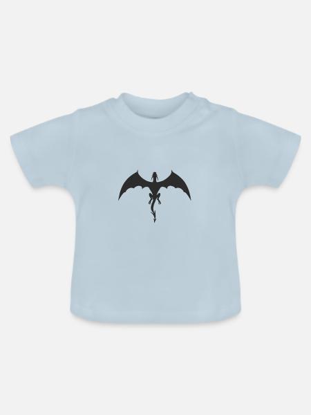 Drachen - Baby Bio-T-Shirt mit Rundhals - Hellblau