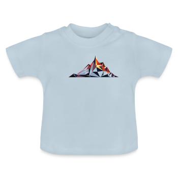 Berg - Baby Bio-T-Shirt mit Rundhals - Hellblau - Vorne