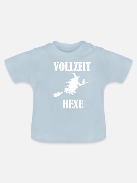Hexe - Baby Bio-T-Shirt mit Rundhals - Hellblau