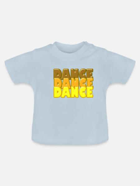 Tanzen - Baby Bio-T-Shirt mit Rundhals - Hellblau