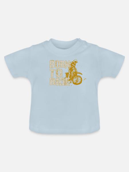 MOTO X Collection 05 - Baby Bio-T-Shirt mit Rundhals - Hellblau