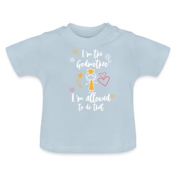 patentante - Baby Bio-T-Shirt mit Rundhals - Hellblau - Vorne