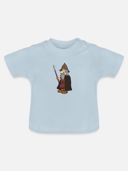 Odin der Wikinger - Baby Bio-T-Shirt mit Rundhals - Hellblau