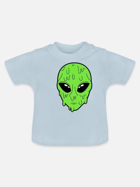 Alien - Baby Bio-T-Shirt mit Rundhals - Hellblau