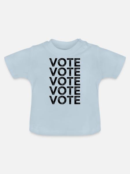 Abstimmung Abstimmung Abstimmung - Baby Bio-T-Shirt mit Rundhals - Hellblau