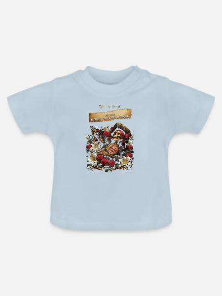 an den Rand der Welt - Baby Bio-T-Shirt mit Rundhals - Hellblau