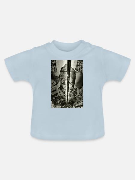 London Tunnel - Baby Bio-T-Shirt mit Rundhals - Hellblau