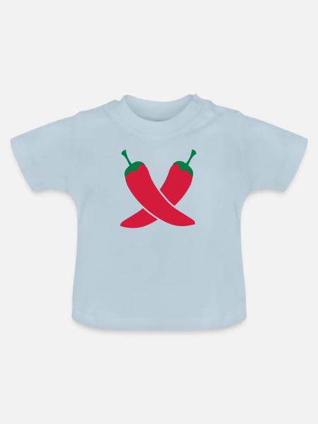 Chili - Baby Bio-T-Shirt mit Rundhals - Hellblau