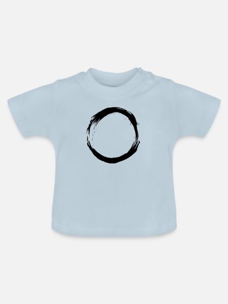 CIRCLE - Baby Bio-T-Shirt mit Rundhals - Hellblau