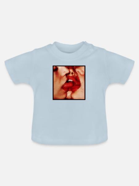 3ZUNGEN - Baby Bio-T-Shirt mit Rundhals - Hellblau