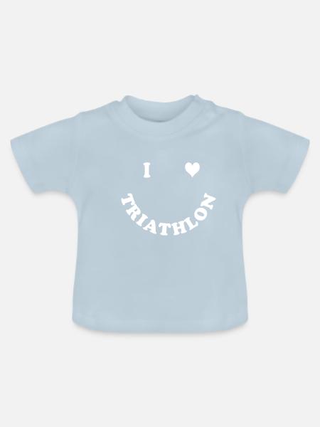 Triathlon - Baby Bio-T-Shirt mit Rundhals - Hellblau