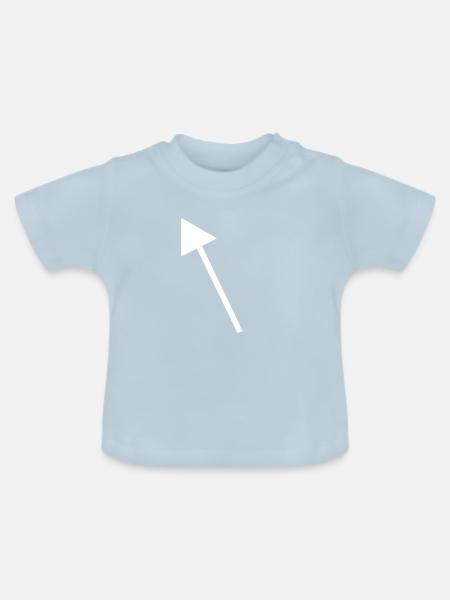 Pfeil - Baby Bio-T-Shirt mit Rundhals - Hellblau