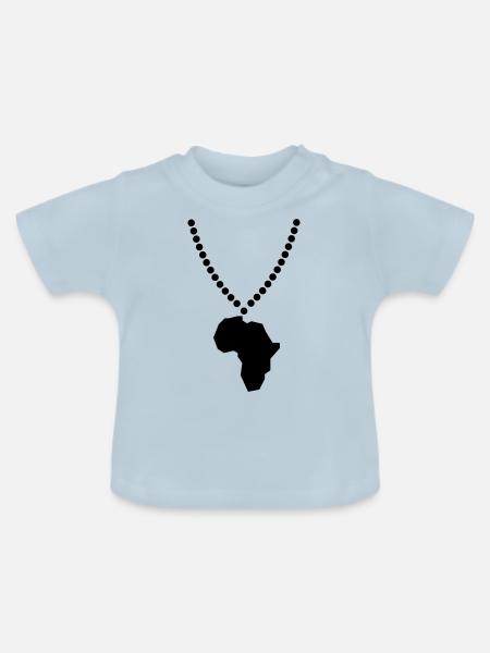 africa - Baby Bio-T-Shirt mit Rundhals - Hellblau