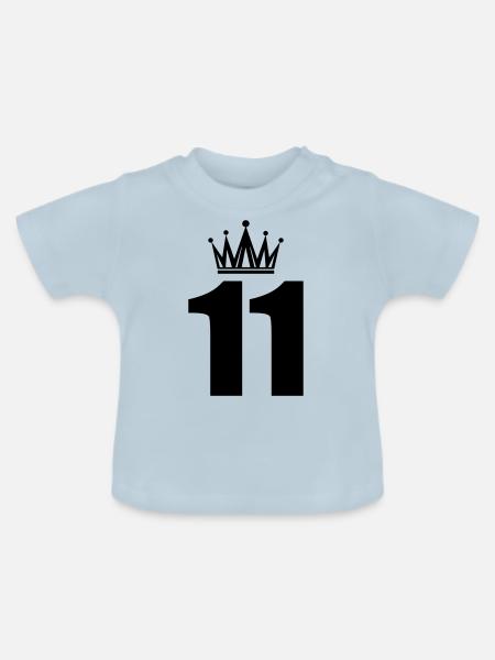 11 - Baby Bio-T-Shirt mit Rundhals - Hellblau