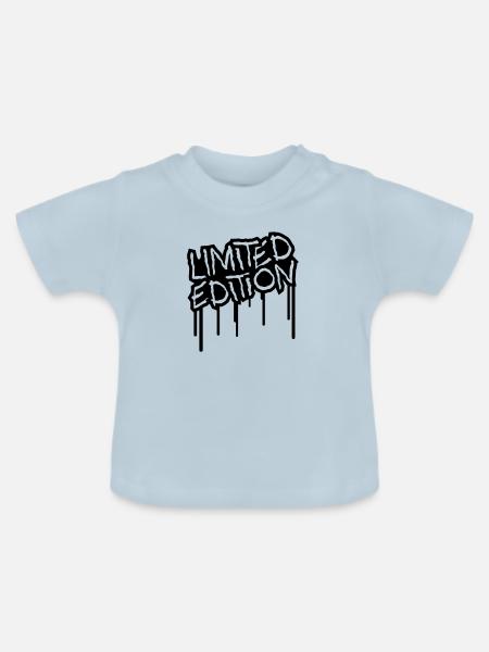 limited_edition_graffiti_stamp - Baby Bio-T-Shirt mit Rundhals - Hellblau