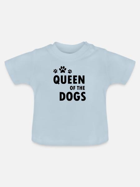 Dog Hund - Baby Bio-T-Shirt mit Rundhals - Hellblau