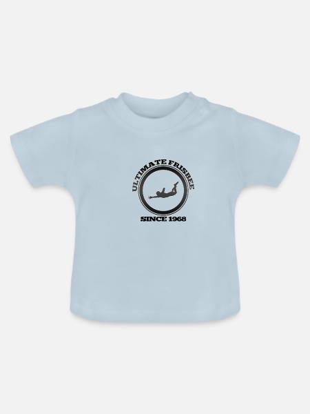 Frisbee - Baby Bio-T-Shirt mit Rundhals - Hellblau