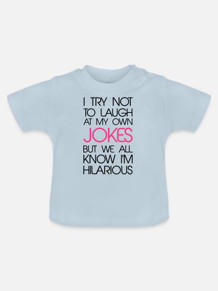 Jokes - Baby Bio-T-Shirt mit Rundhals - Hellblau