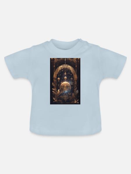 Zeitmaschine - Baby Bio-T-Shirt mit Rundhals - Hellblau