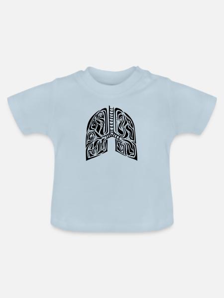 Lunge - Baby Bio-T-Shirt mit Rundhals - Hellblau