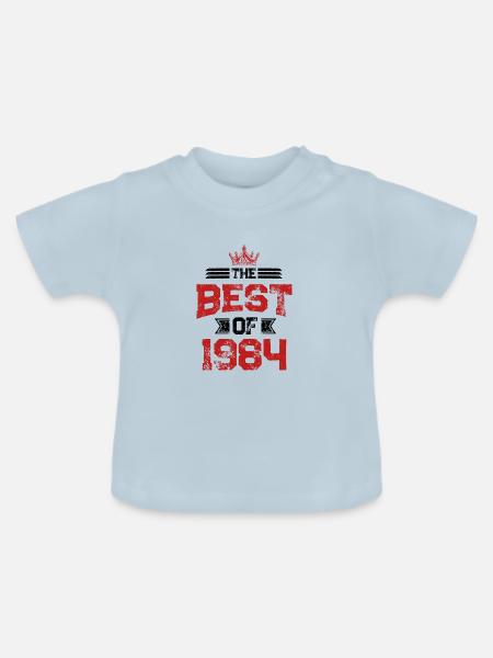 1984 best of - Baby Bio-T-Shirt mit Rundhals - Hellblau