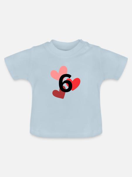 6 - Baby Bio-T-Shirt mit Rundhals - Hellblau