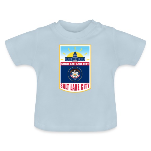 Utah - Salt Lake City - Baby Organic T-Shirt with Round Neck