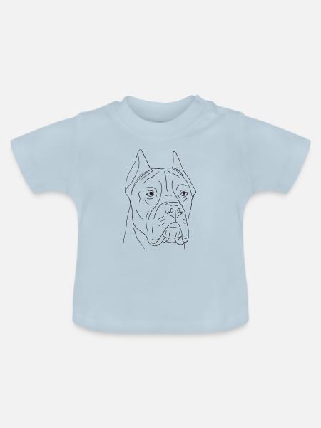 Cane Corso - Baby Bio-T-Shirt mit Rundhals - Hellblau