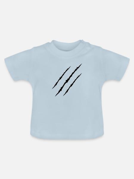 scars_001 - Baby Bio-T-Shirt mit Rundhals - Hellblau