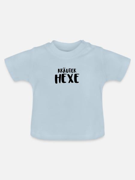 Kräuter Hexe - Baby Bio-T-Shirt mit Rundhals - Hellblau