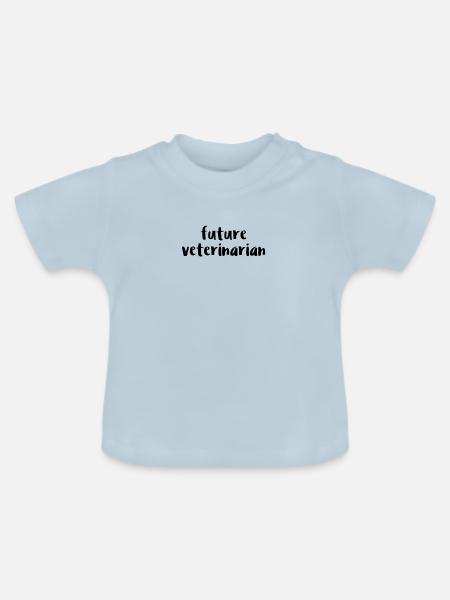 Future Veterinarian - Baby Bio-T-Shirt mit Rundhals - Hellblau