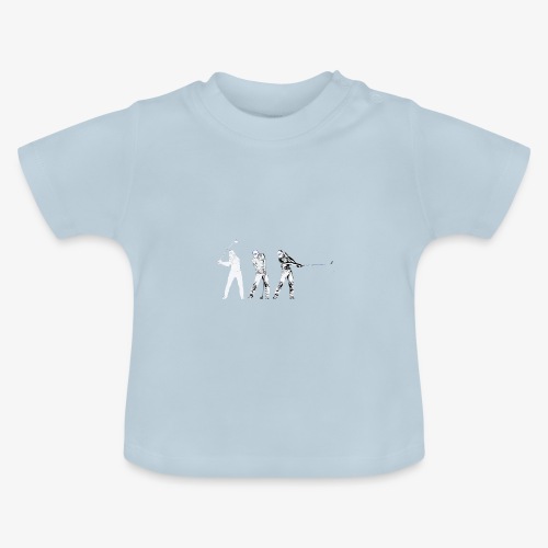 golfer - Camiseta orgánica para bebé con cuello redondo